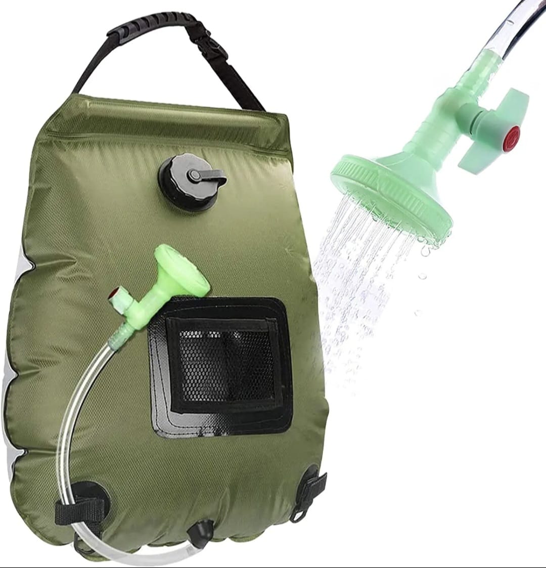 Camping Shower Solar Bath Shower Heating Water Bag Camping Hiking Travel
