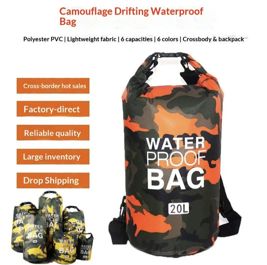 Sport Floating Waterproof Swimming Dry Bag Backpack 15L