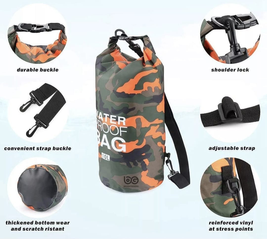 Sport Floating Waterproof Swimming Dry Bag Backpack 15L
