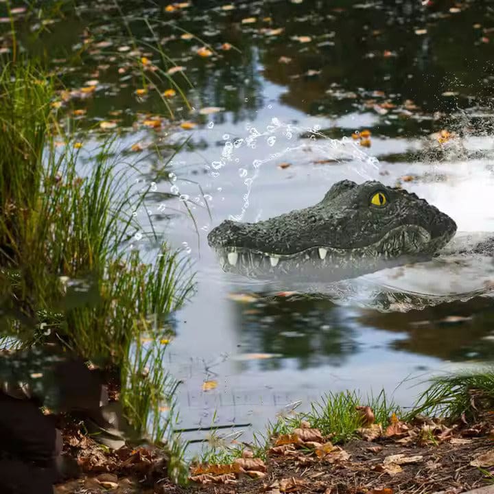 RC Boats Ship Novelty Toys Simulation Crocodile Head 2.4G Remote Control Funny Alligator Kids Children Electric Spoof Prank Gift